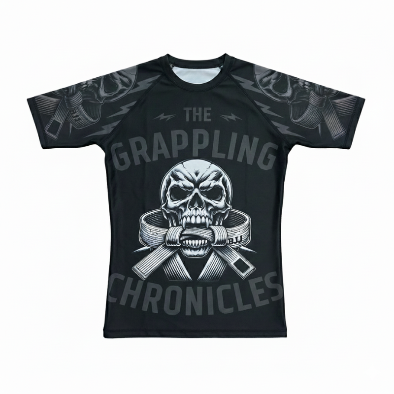 Rashguard Corto Negro''The Grappling Chronicles''
