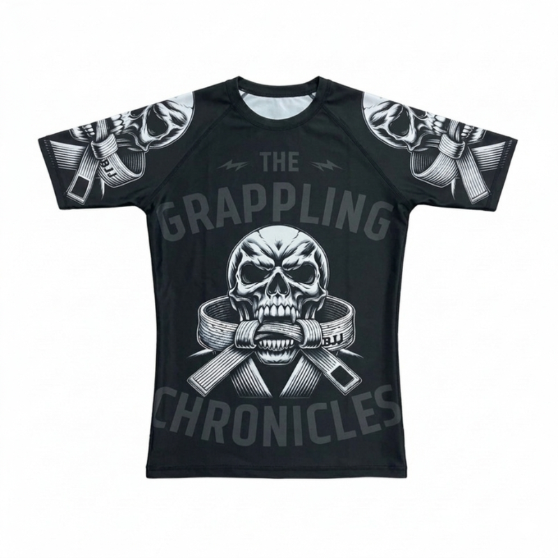 Rashguard Corto Negro''The Grappling Chronicles''