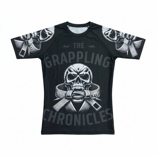 Rashguard Corto Negro''The Grappling Chronicles''
