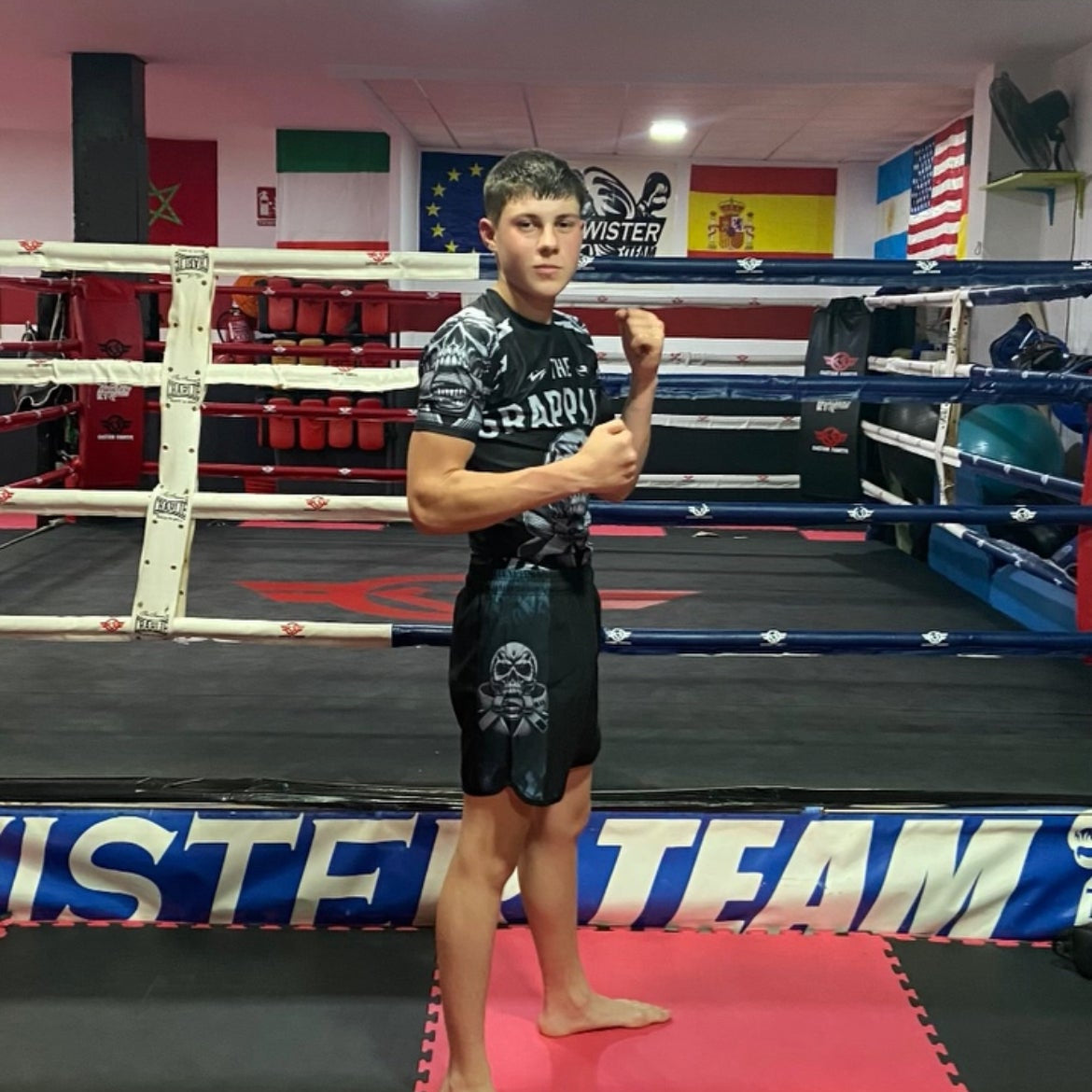 Rashguard Corto Negro''The Grappling Chronicles''.