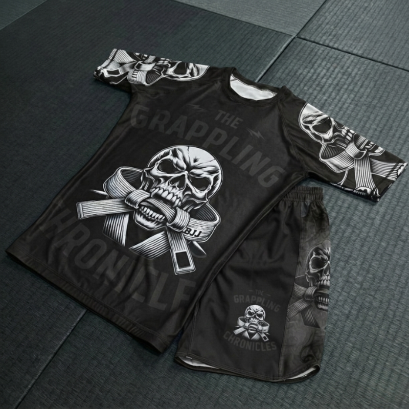 Rashguard Corto Negro''The Grappling Chronicles''