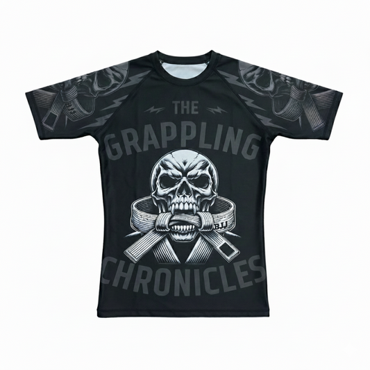 Rashguard Corto Negro''The Grappling Chronicles''.